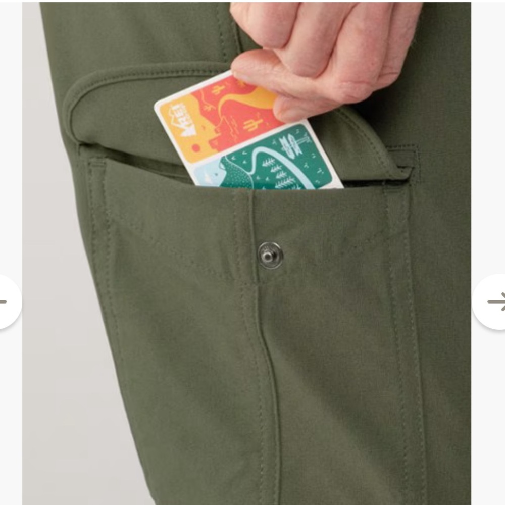 REI NWT Kühl Women’s Freeflex Roll-Up Hiking Pants- Dark Moss - Picture 7 of 9